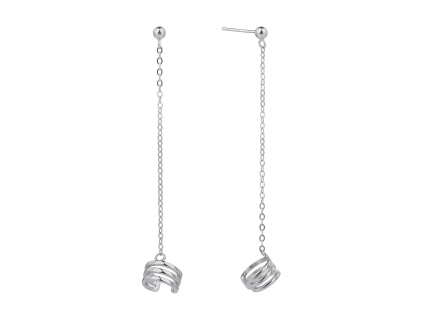 11165 stříbrné náušnice záušnice piercing minimalistické šperky BEALIO