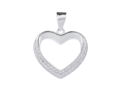 2115 2115 stribrny privesek elegantni srdce