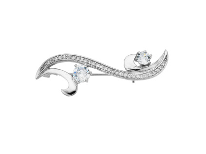 2355 2355 stribrna broz vlnky