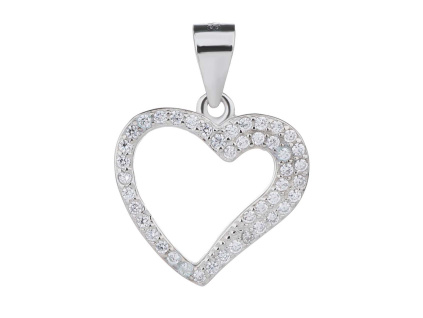 2454 2454 stribrny privesek nezne srdce