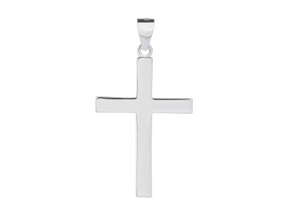 2472 2472 stribrny privesek kriz hladky