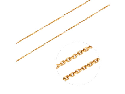 2481 stribrny retizek anker 1 5 mm yellow delka retizku 50 cm