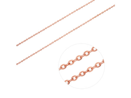Stříbrný řetízek BRILL-ANKER 1,5 mm ROSE