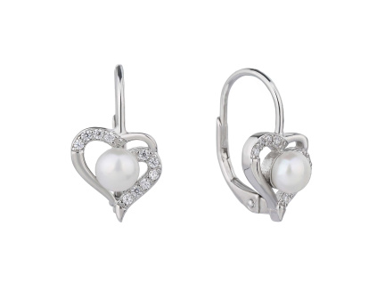2547 2547 2547 10268 stribrne nausnice klasicky patent srdce ricni perla sperky bealio