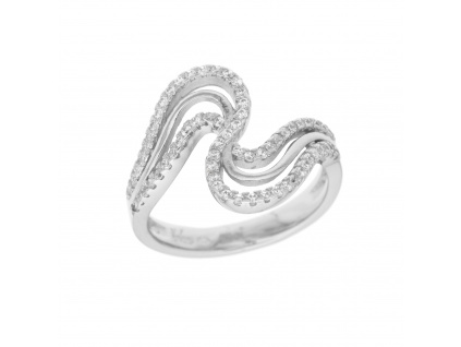 Stříbrný prsten VLNKY  Ag 925/1000