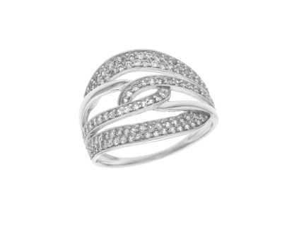 Stříbrný prsten ELEGANTNÍ (Velikost prstenu 70)