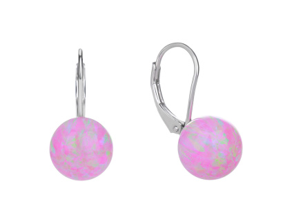 2628 2628 11222 stribrne nausnice klasicky patent ruzovy opal sperky bealio