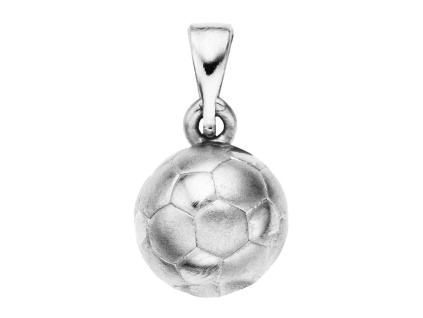 2817 04797 stribrny privesek fotbalovy mic bez kamene sperky bealio