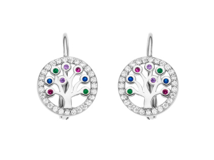 2832 2832 09128 stribrne nausnice klasicky patent strom zivota sperky bealio