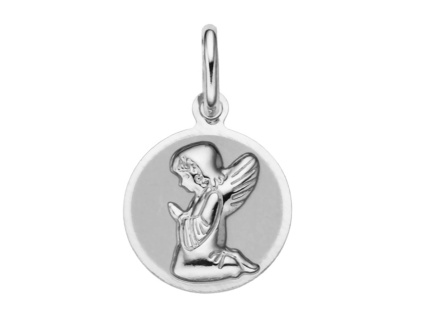 2856 2856 11246 stribrny privesek medailon andelicek andel bez kamene mat a lesk sperky bealio