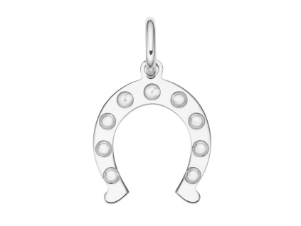2937 stribrny privesek podkova leskla