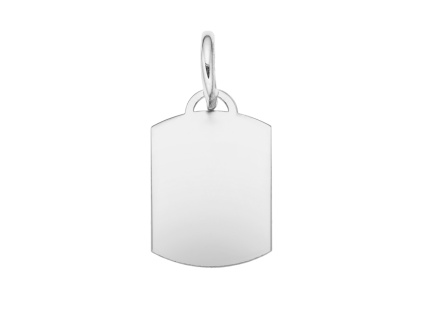 2940 stribrny privesek desticka 18x12 mm