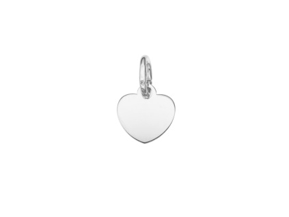 2949 2949 stribrny privesek srdce leskle 8 mm