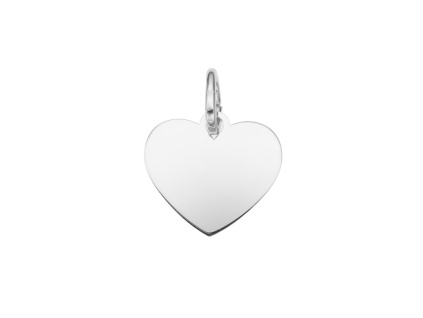 2952 stribrny privesek srdce leskle 11 mm