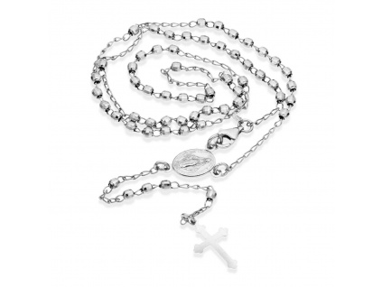 01937 stříbrný náhrdelník růženec šperky BEALIO