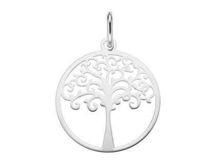 04 00020 Zlatý přívěsek strom života bílé zlato bez kamene šperky BEALIO