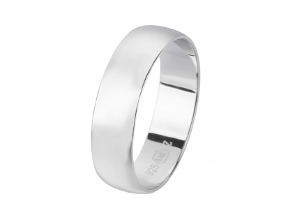 Stříbrný snubní prsten KLASICKÝ  Ag 925/1000