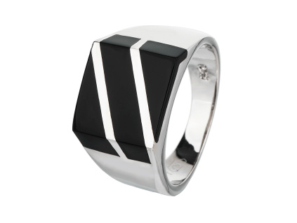 3202 06455 stribrny prsten pecetni reka kamen cerny onyx synteticky sperky bealio