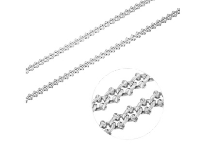 3207 stribrny nahrdelnik grand pila 080 delka retizku 50 cm