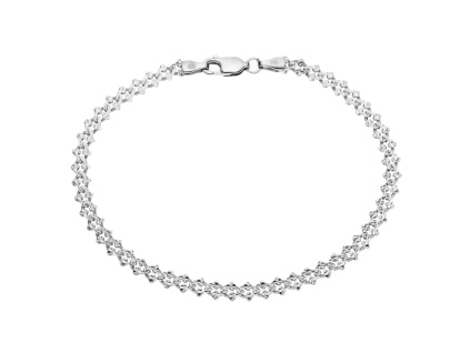 Stříbrný náramek GRAND pila 050 (Délka náramku 19 cm)