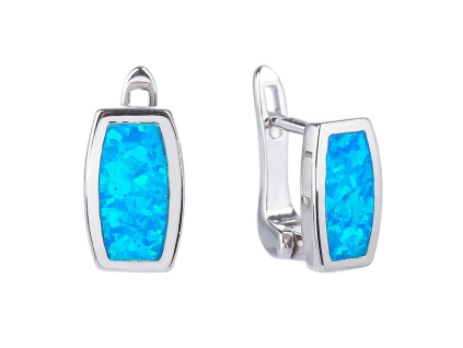 3216 3216 07478 stribrne nausnice francouzsky patent modry opal sperky bealio