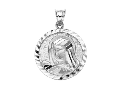 324 1 324 1 324 1 stribrny privesek madonka medailon