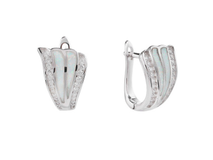 3255 3255 3255 08601 stribrne nausnice francouzsky patent bily opal sperky bealio