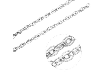 Stříbrný náhrdelník GRAND točený (Délka řetízku 50 cm)