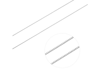 3444 1 stribrny retizek venezia jemny hrana delka retizku 50 cm