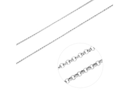 3447 stribrny retizek rolo delka retizku 55 cm