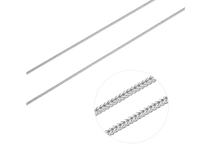 3453 stribrny retizek liska hrana delka retizku 55 cm