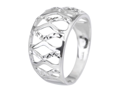 Stříbrný prsten PLETENÝ (Velikost prstenu 66)