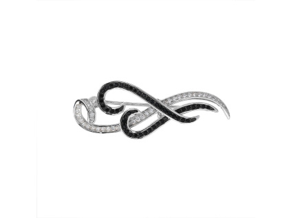 3515 3515 stribrna broz elegantni vlnky