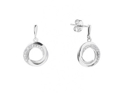 3539 12329 stribrne nausnice visaci puzeta krouzek sperky bealio