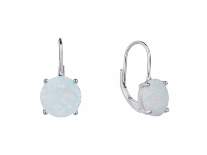 3565 3565 06602 stribrne nausnice klasicky patent bily kamen opal sperky bealio