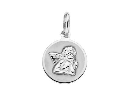360 1 360 1 00116 stribrny privesek medailon andelicek andel bez kamene mat a lesk sperky bealio