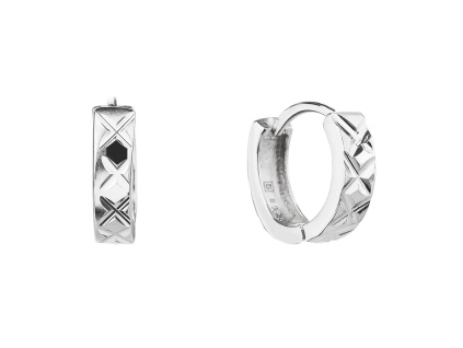 3628 3628 3628 stribrne nausnice krouzky brousene