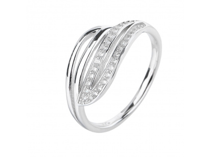 07240 stříbrný prsten jemné kamínky zirkon šperky BEALIO