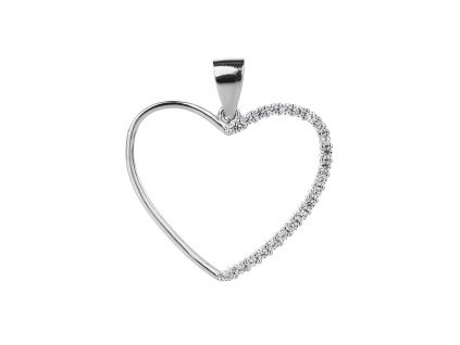 3706 3706 stribrny privesek srdce