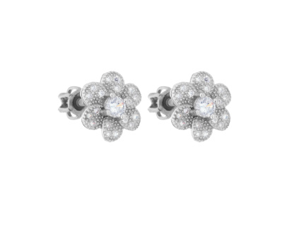 378 1 378 1 378 1 stribrne nausnice kyticka