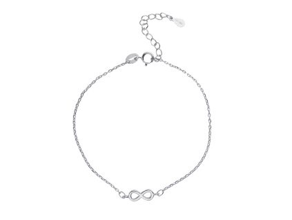3849 stribrny naramek nekonecno delka naramku 16 3 cm