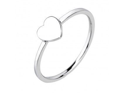 12379 Stříbrný prsten srdce srdicko láska minimalistický šperky BEALIO