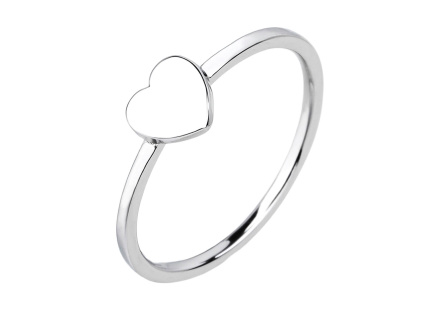 3939 stribrny prsten srdicko velikost prstenu 52
