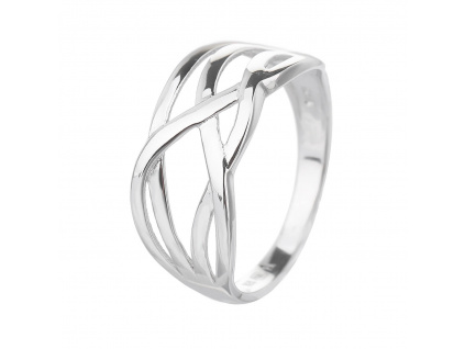 04704 Stříbrný prsten bez kamene šperky BEALIO
