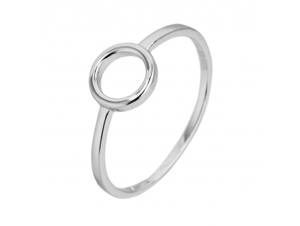 12433 Stříbrný prsten kroužek kolečko bez kamene šperky BEALIO