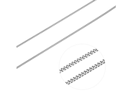 408 11 stribrny retizek pancer 050 delka retizku 38 cm