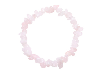 4113 mineralni naramek ruzenin sekany delka naramku 17 21 cm