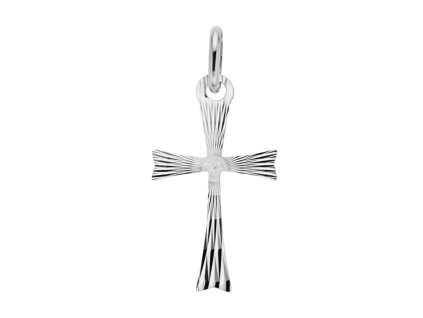 4242 04 00041 zlaty privesek kriz krizek jezis bile zlato bez kamene sperky bealio