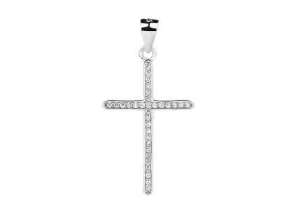 4317 4317 stribrny privesek zarivy kriz 26 mm