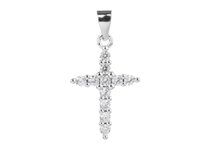 4326 stribrny privesek zarivy kriz 22 mm